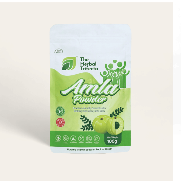 Organic Amla Powder | Supports Hair Growth, Skin Health, Immunity | Vegan, Non-GMO, Gluten-Free | 100g Pack